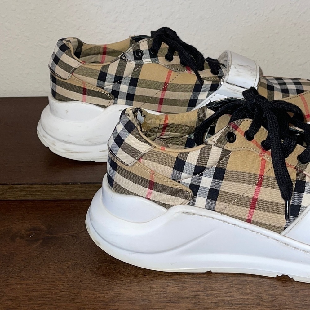 BURBERRY Vintage Check Chunky Platform Sneakers Sz. 9/39 - Picture 10 of 17